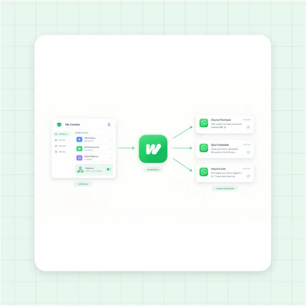 LMS Webhooks and Real-Time Event Messaging Flow
