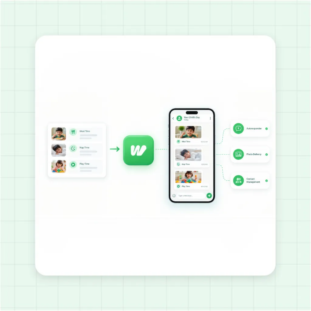 WhatsApp Daily Activity Updates and Routine Logs Flow for Preschools