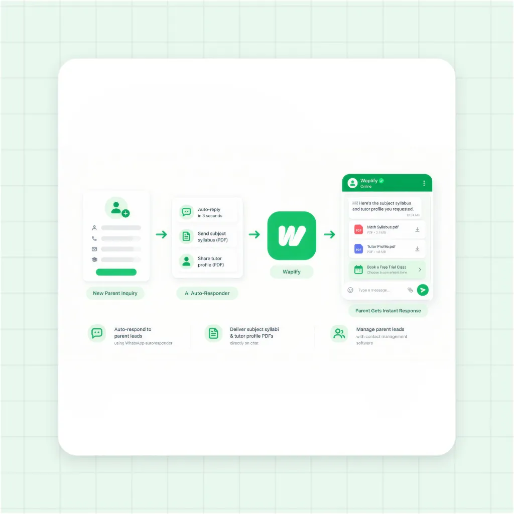 Automated Parent Lead Capture and Demo Class Booking Flow
