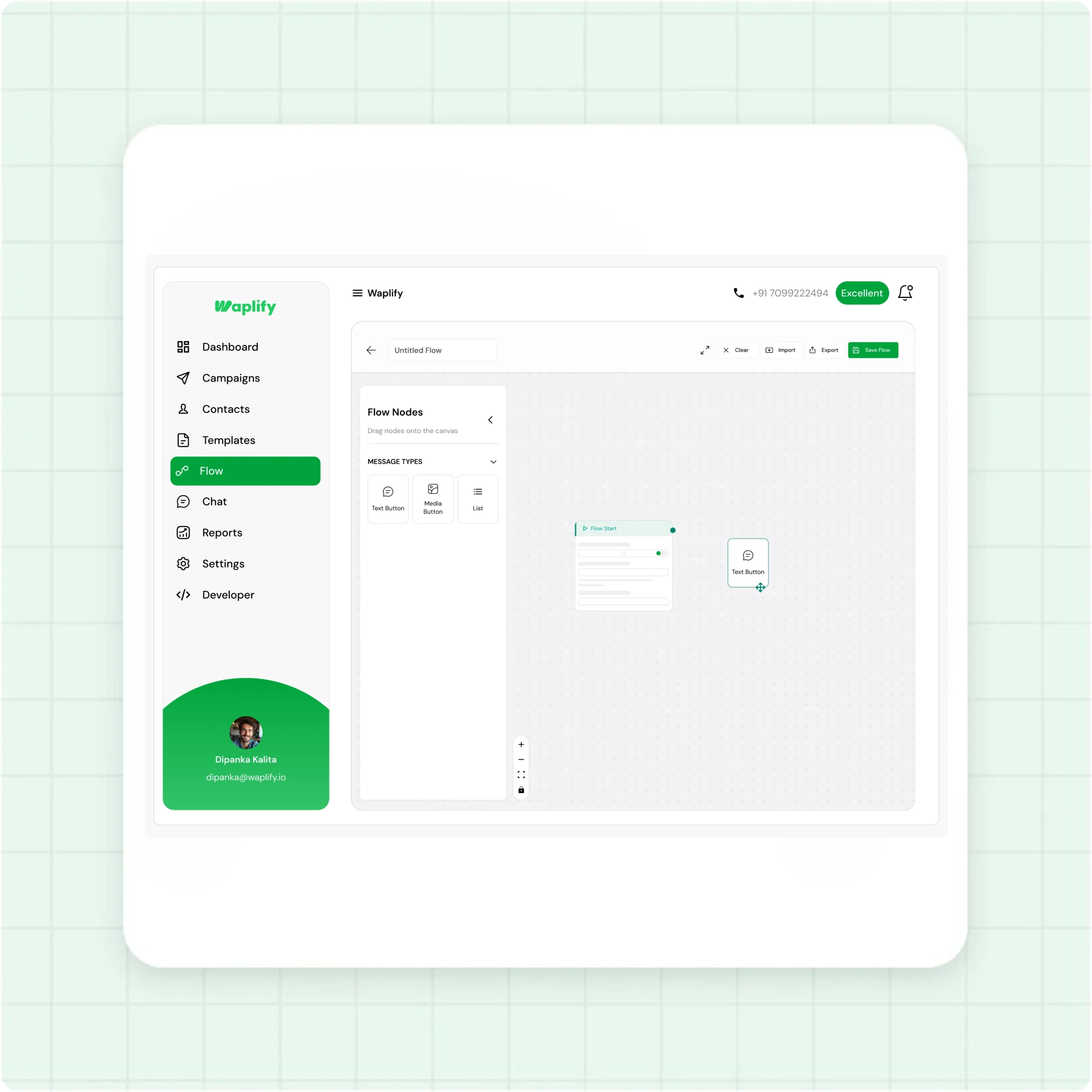 Drag-and-drop visual builder